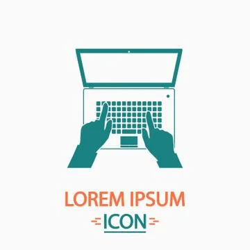 Use laptop computer symbol イラスト素材