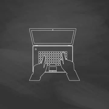 Use laptop computer symbol イラスト素材