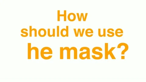 The use of masks in the pandemic process. Video stock 150941997