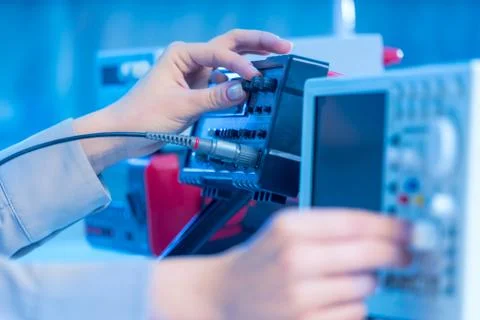 The use of measurement in the electronics laboratory 스톡 사진