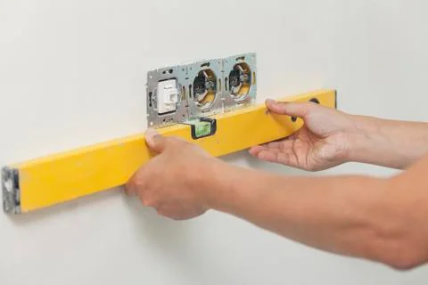 Use of the measuring tool Stock Photos