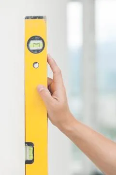 Use of the measuring tool Stock Photos