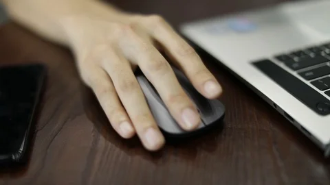 Use mouse playing game Stock Footage 119578442