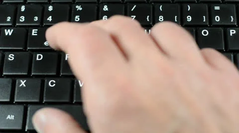 Use a PC keyboard Stock Footage 22915131