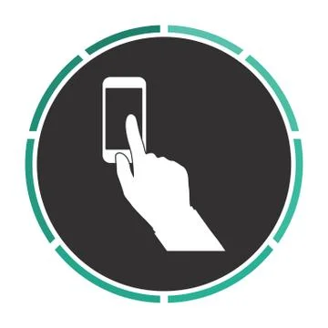 Use phone computer symbol イラスト素材