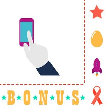 Use phone computer symbol 스톡 일러스트