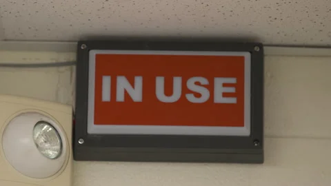In Use Sign 4K Stock Footage 145956643