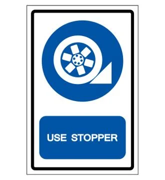 Use Stopper Symbol Sign, Vector Illustration, Isolate On White Background Lab Stock Illustration