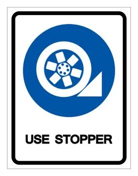 Use Stopper Symbol Sign, Vector Illustration, Isolate On White Background Lab Stock Illustration