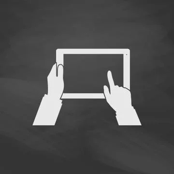 Use Tablet computer symbol Stock Illustration