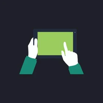 Use Tablet computer symbol イラスト素材