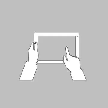 Use Tablet computer symbol 스톡 일러스트