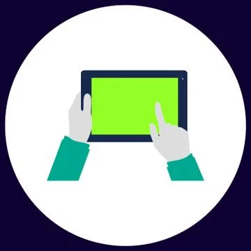 Use Tablet computer symbol Stock Illustration
