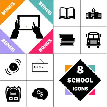 Use Tablet computer symbol Illustrazione stock