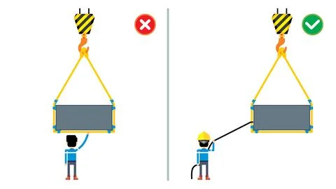 Use tagline for control lifted material Stock Illustration