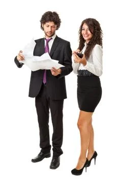 Use technology to simplify business managing Stock Photos