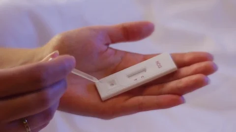 Use of a Test For Pregnancy in House Stock Footage 72282472
