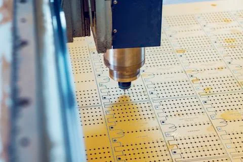 The use of a vertical CNC milling machine. Photos