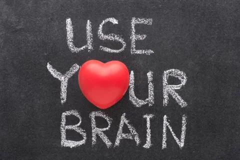 Use your brain Foto stock