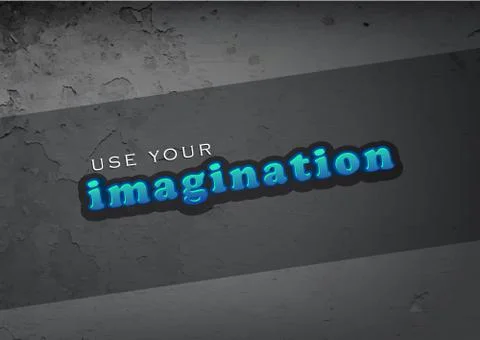 Use your imagination Stock Illustration