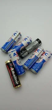 Used Batteries Stock Photos
