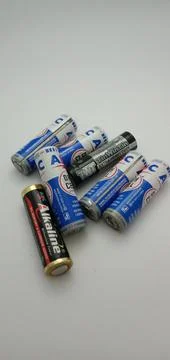 Used Batteries Foto stock