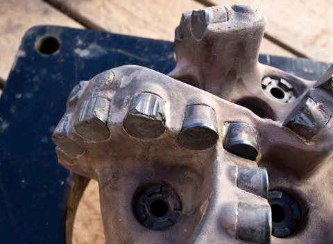 Used Bit with Broken Inserts Stock Photos