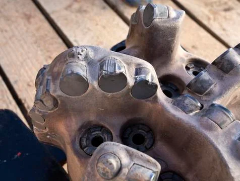 Used Bit with Broken Inserts Stock Photos