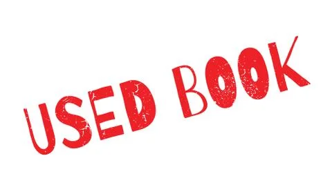 Used Book rubber stamp Stock Illustration