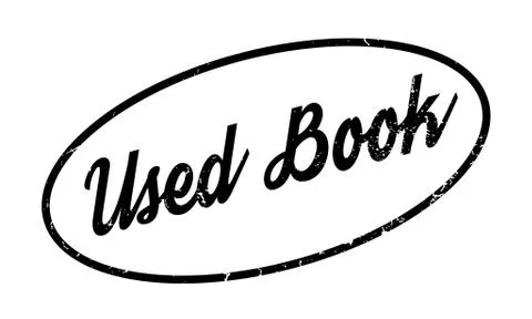 Used Book rubber stamp Illustrazione stock