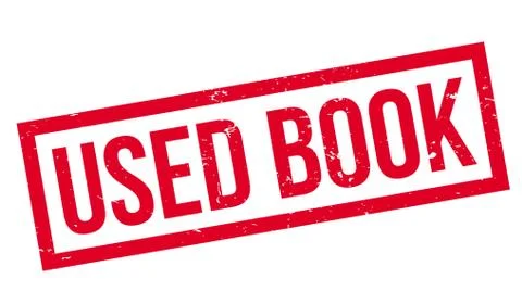 Used Book rubber stamp Illustrazione stock