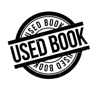 Used Book rubber stamp Illustrazione stock