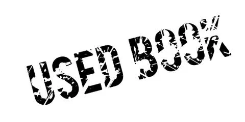 Used Book rubber stamp Stock Illustration