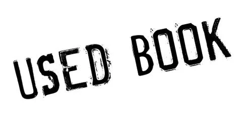 Used Book rubber stamp Illustrazione stock