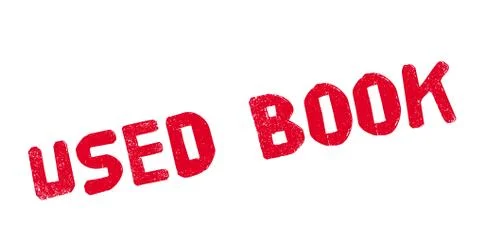 Used Book rubber stamp Illustrazione stock