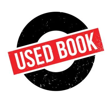 Used Book rubber stamp Illustrazione stock