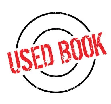Used Book rubber stamp Stock Illustration