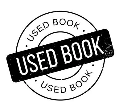 Used Book rubber stamp Stock Illustration