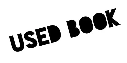 Used Book rubber stamp Illustrazione stock