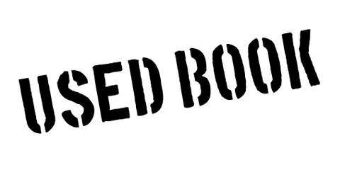 Used Book rubber stamp Stock Illustration