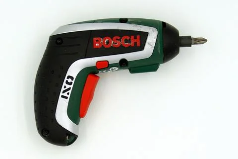 Used Bosch IXO electric screwdriver Stock Photos