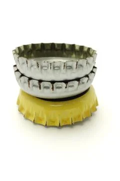 Used bottle caps Stock Photos