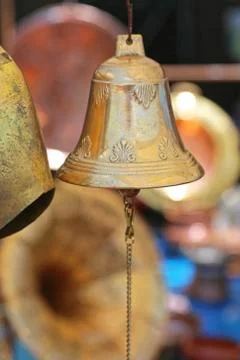 Used Brass Bell Stock Photos