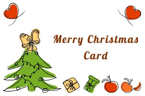 Used for Christmas cards, web elements, fabrics and covers. Vector illustrati Stock Illustration