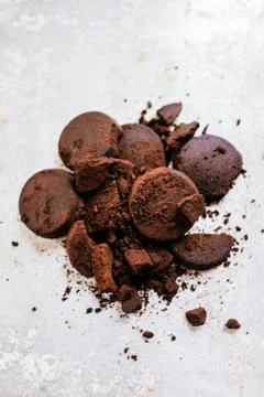 Used coffee grounds Stock Photos