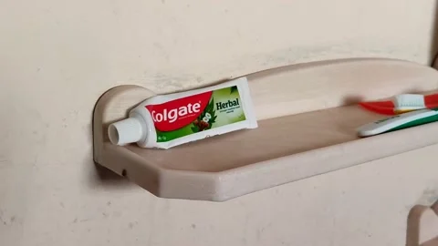 Used Colgate Herbal Toothpaste and toothbrushes 動画素材 200835286