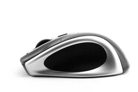 Used Computer Mouse - Side View Stock Photos
