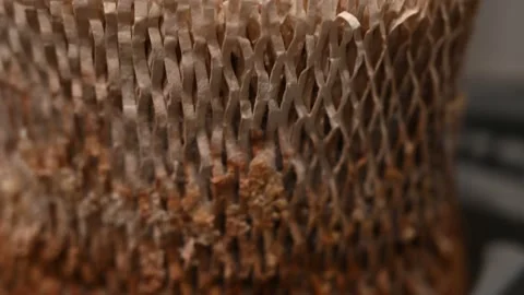 Used dirty air filter closeup Vídeo Stock 183120169