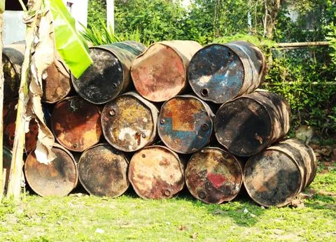 Used drum bundle Stock Photos