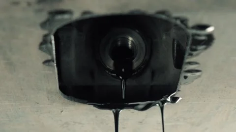 Used engine oil Stock Footage 138633131